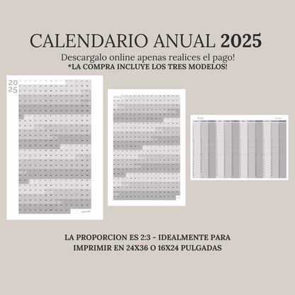 Calendario Anual 2025