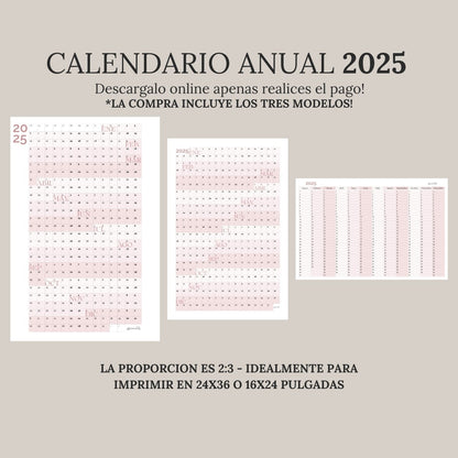Calendario Anual 2025
