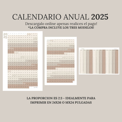 Calendario Anual 2025