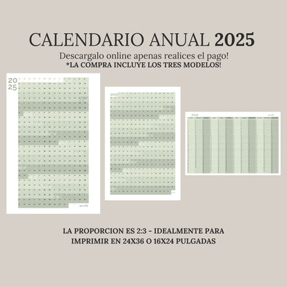 Calendario Anual 2025